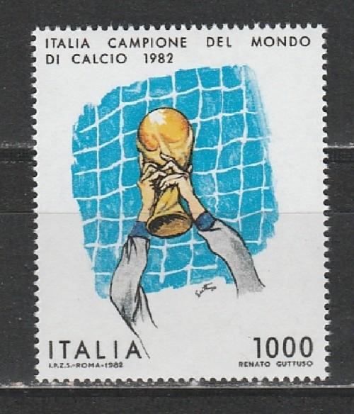 Италия 1982, ЧМ в Испании, Италия Чемпион, 1 марка Италия 1982, ЧМ в Испании, Италия Чемпион, 1 марка